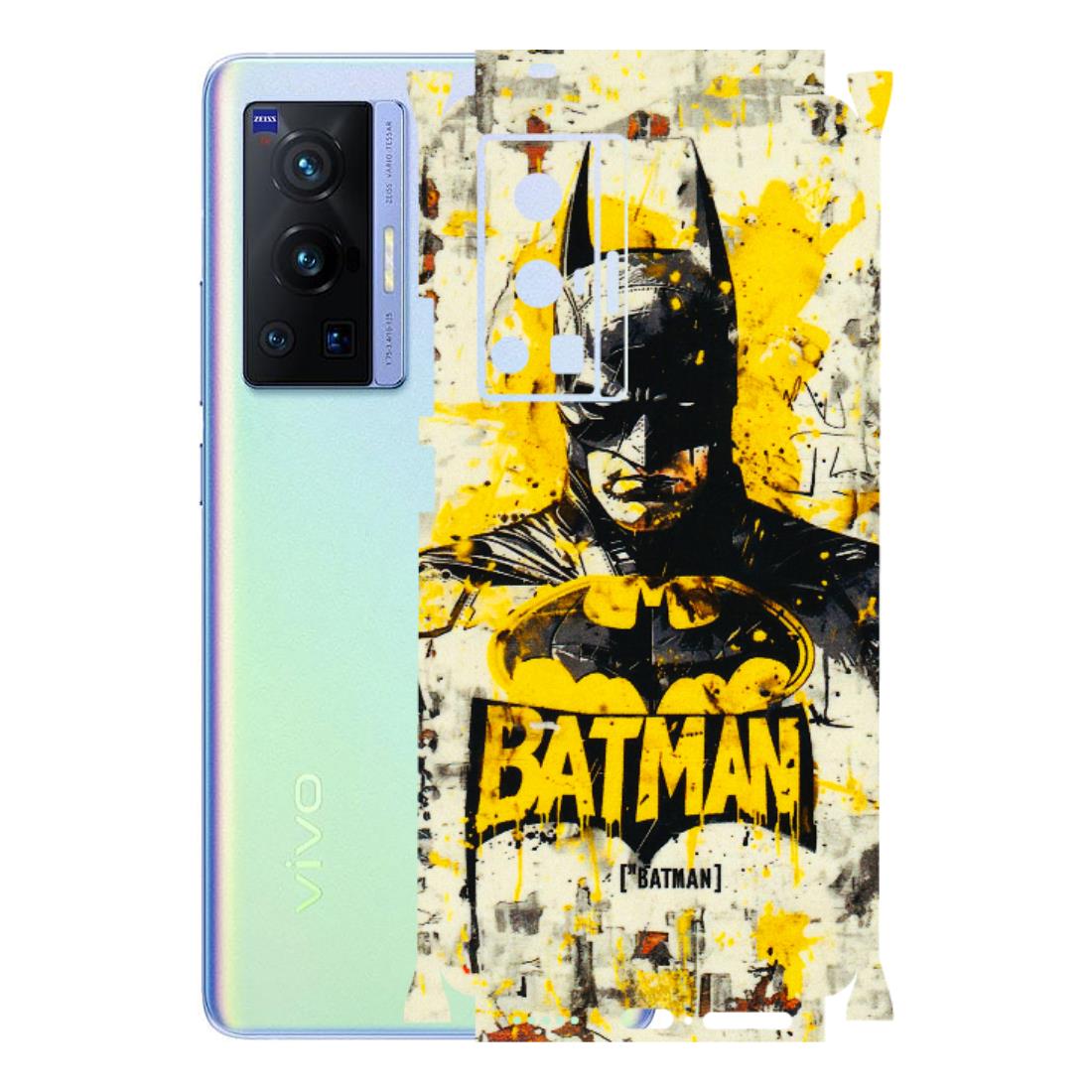 VIVO Z/V/X/T/U/S Series Phone Skins (All Models) - Batman Yellow BT - 3D Embossed Finish (L-304) Vivo X70 Pro (5G)