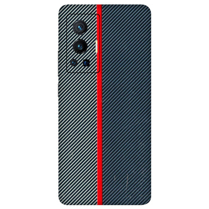 VIVO Z/V/X/T/U/S Series Phone Skins (All Models) - Blue Sober Lines - 3D Embossed Finish (L-305) Vivo X70 Pro (5G)