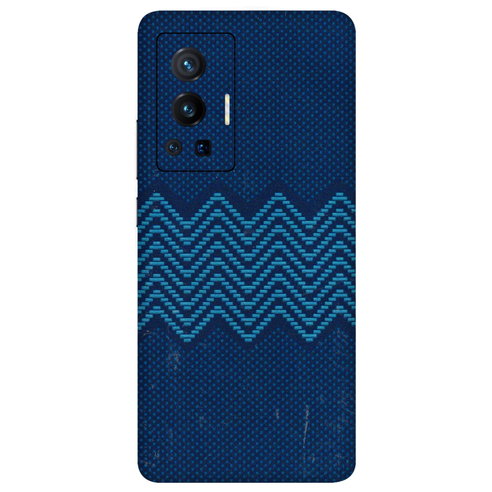 VIVO Z/V/X/T/U/S Series Phone Skins (All Models) - Blue Sober Waves - 3D Embossed Finish (L-306) Vivo X70 Pro (5G)