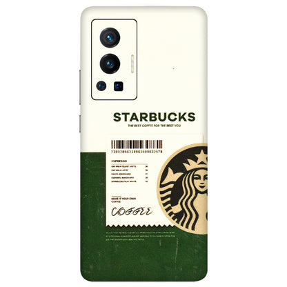 VIVO Z/V/X/T/U/S Series Phone Skins (All Models) - Starbucks Barcode - 3D Embossed Finish (L-308) Vivo X70 Pro (5G)