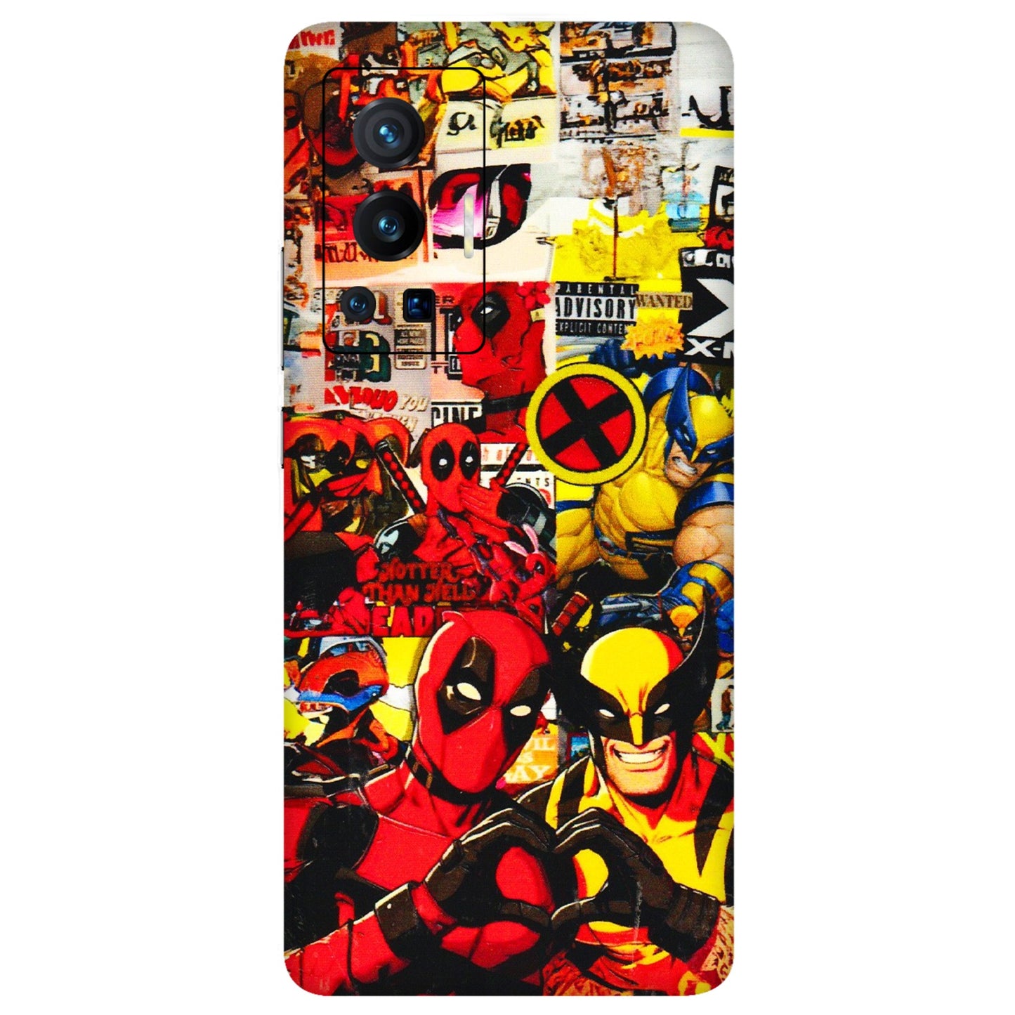 VIVO Z/V/X/T/U/S Series Phone Skins (All Models) - Spidy Wolverine - 3D Embossed Finish (L-310) Vivo X70 Pro (5G)
