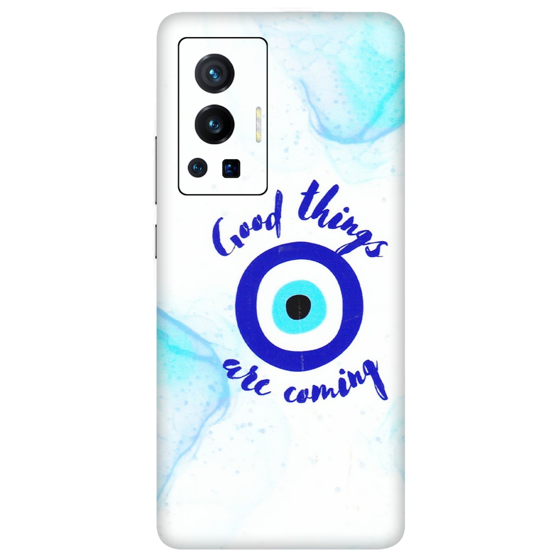 VIVO Z/V/X/T/U/S Series Phone Skins (All Models) - Evil Eye Good Things Are Coming - 3D Embossed Finish (L-322) Vivo X70 Pro (5G)