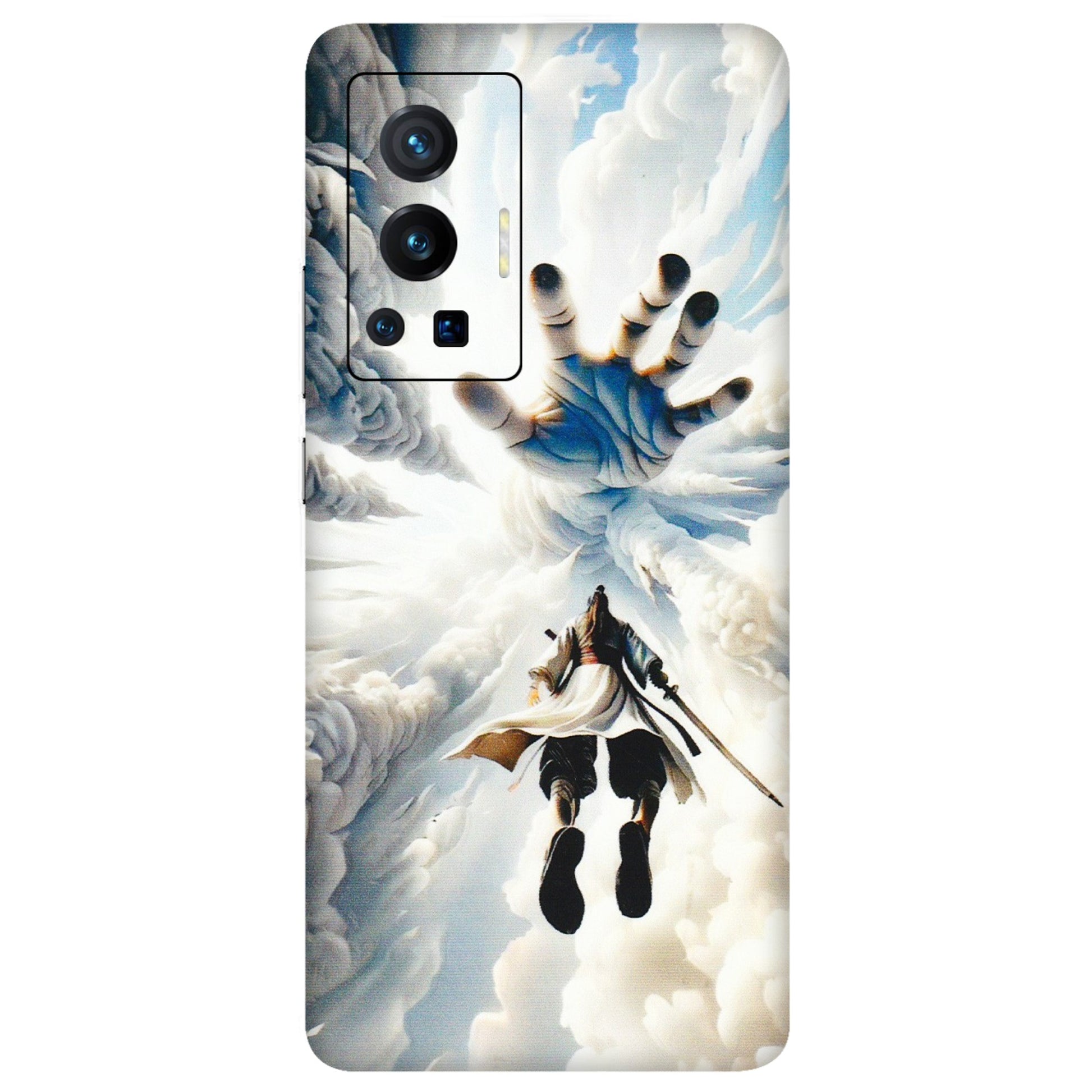VIVO Z/V/X/T/U/S Series Phone Skins (All Models) - Big Hand With Monkey King - 3D Embossed Finish (L-323) Vivo X70 Pro (5G)