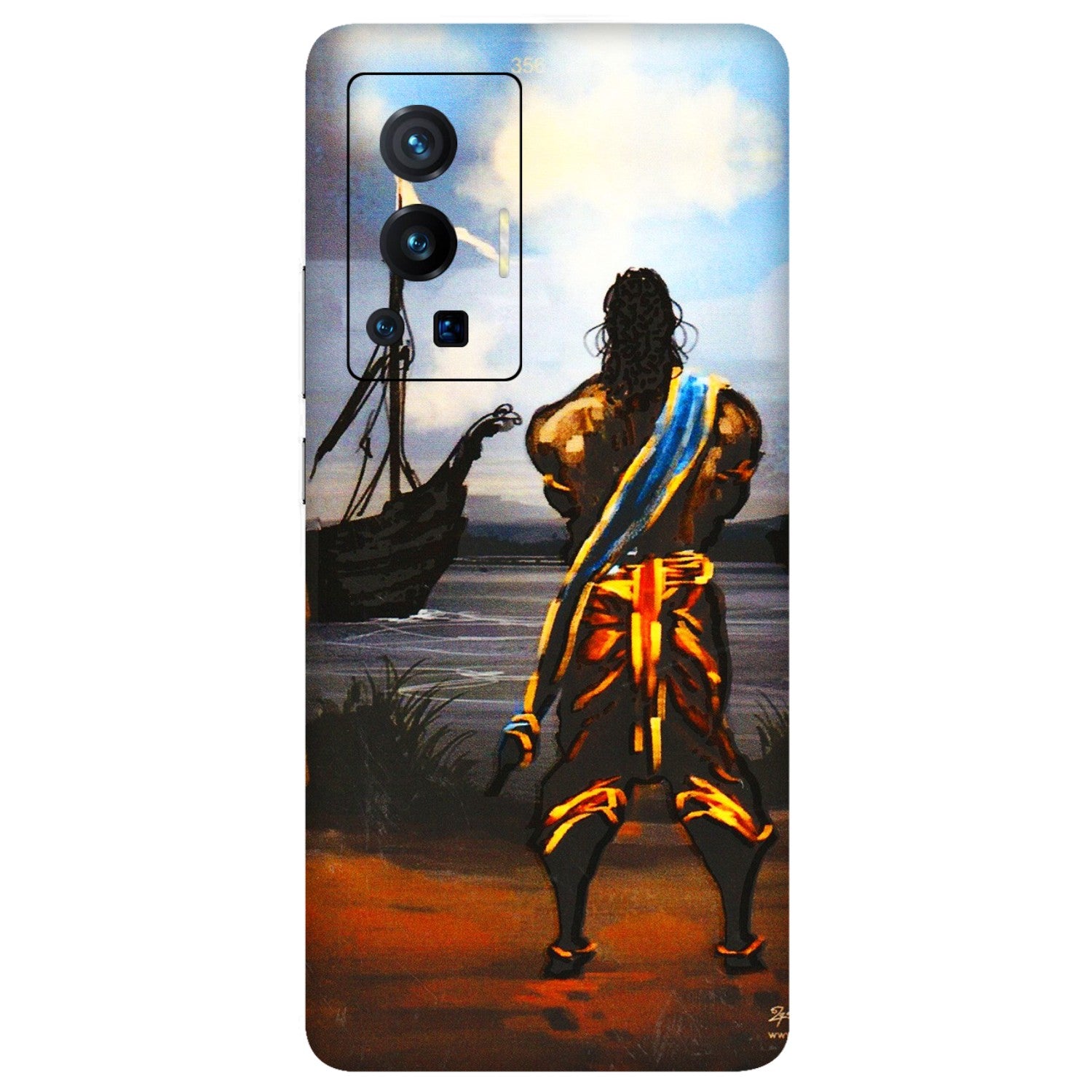 VIVO Z/V/X/T/U/S Series Phone Skins (All Models) - Heavenly God Figure - 3D Embossed Finish (L-34) Vivo X70 Pro (5G)