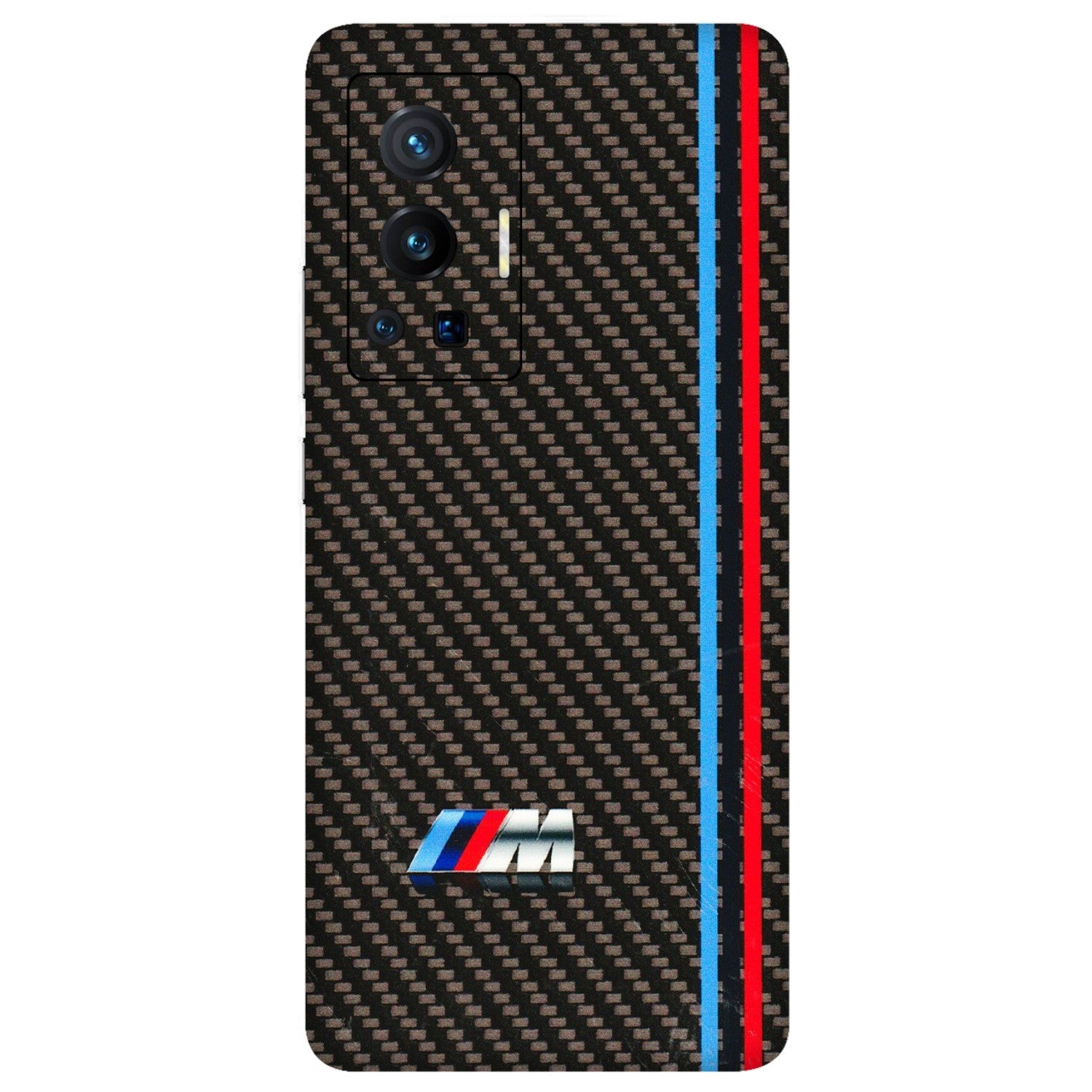 VIVO Z/V/X/T/U/S Series Phone Skins (All Models) - BM Carbon Fiber Feels - 3D Embossed Finish (L-38) Vivo X70 Pro (5G)