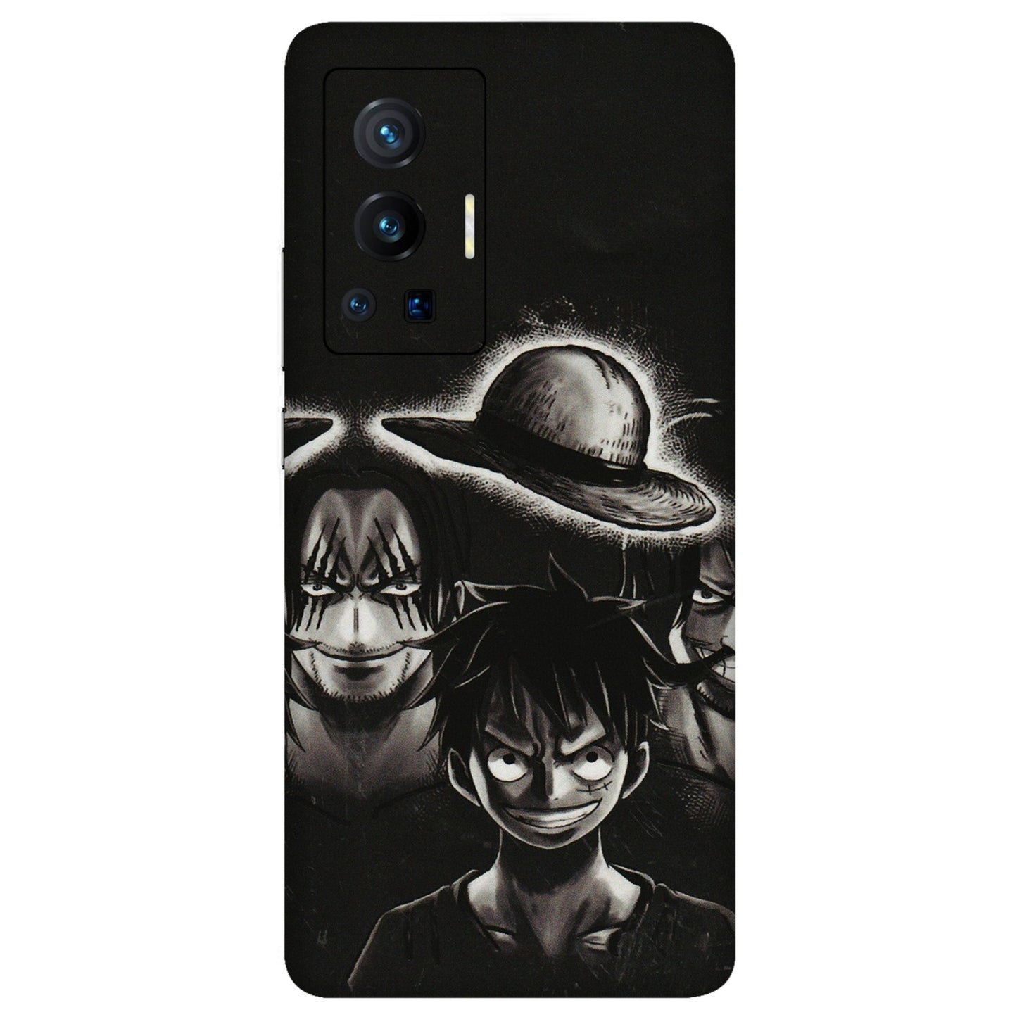 VIVO Z/V/X/T/U/S Series Phone Skins (All Models) - Black Luffy Hat - 3D Embossed Finish (L-57) Vivo X70 Pro (5G)