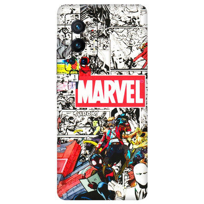 VIVO Z/V/X/T/U/S Series Phone Skins (All Models) - Marvel Colorful Comic - 3D Embossed Finish (L-64) Vivo X70 Pro (5G)