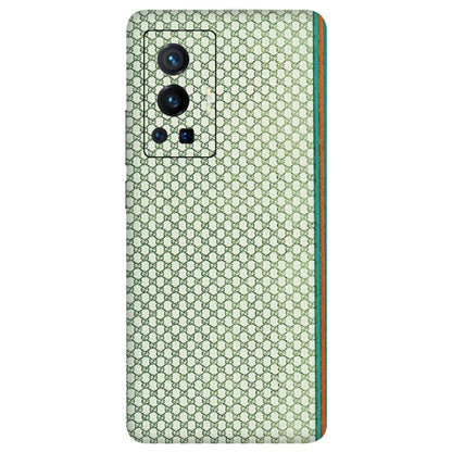 VIVO Z/V/X/T/U/S Series Phone Skins (All Models) - Gucci Fabric Pattern - 3D Embossed Finish (L-73) Vivo X70 Pro (5G)
