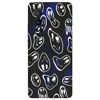VIVO Z/V/X/T/U/S Series Phone Skins (All Models) - Distorted Smileys - 3D Embossed Finish (L-92) Vivo X70 Pro (5G)