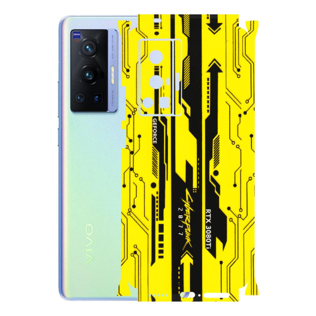 VIVO Z/V/X/T/U/S Series Phone Skins (All Models) - Yellow Cyberpunk - 3D Embossed Finish (L-93) Vivo X70 Pro (5G)