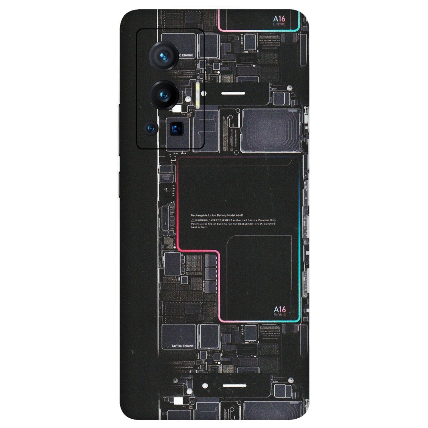 VIVO Z/V/X/T/U/S Series Phone Skins (All Models) - Motherboard Circuit Layout - Matte Finish (M-117) Vivo X70 Pro (5G)