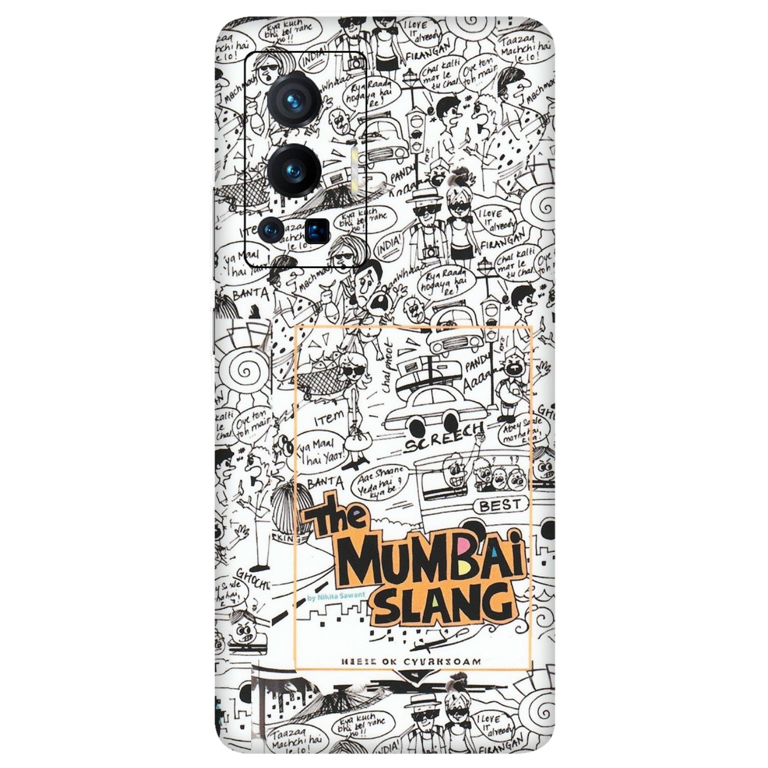 VIVO Z/V/X/T/U/S Series Phone Skins (All Models) - The Mumbai Slang - Matte Finish (M-142) Vivo X70 Pro (5G)