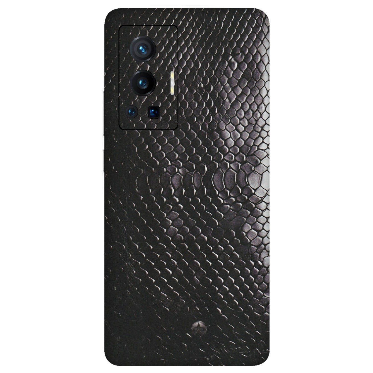 VIVO Z/V/X/T/U/S Series Phone Skins (All Models) - Black Snack Leather - Matte Finish (M-147) Vivo X70 Pro (5G)