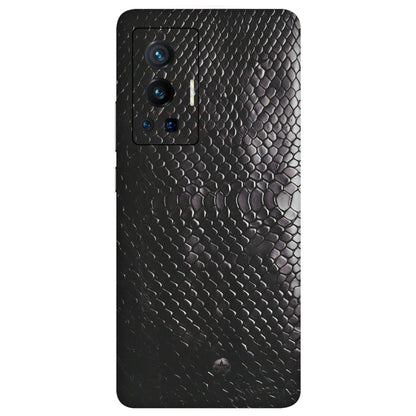 VIVO Z/V/X/T/U/S Series Phone Skins (All Models) - Black Snack Leather - Matte Finish (M-147) Vivo X70 Pro (5G)