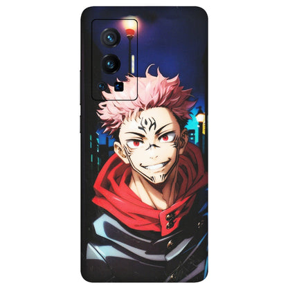 VIVO Z/V/X/T/U/S Series Phone Skins (All Models) - Yuji Itadori Funny Face Anime - Matte Finish (M-152) Vivo X70 Pro (5G)