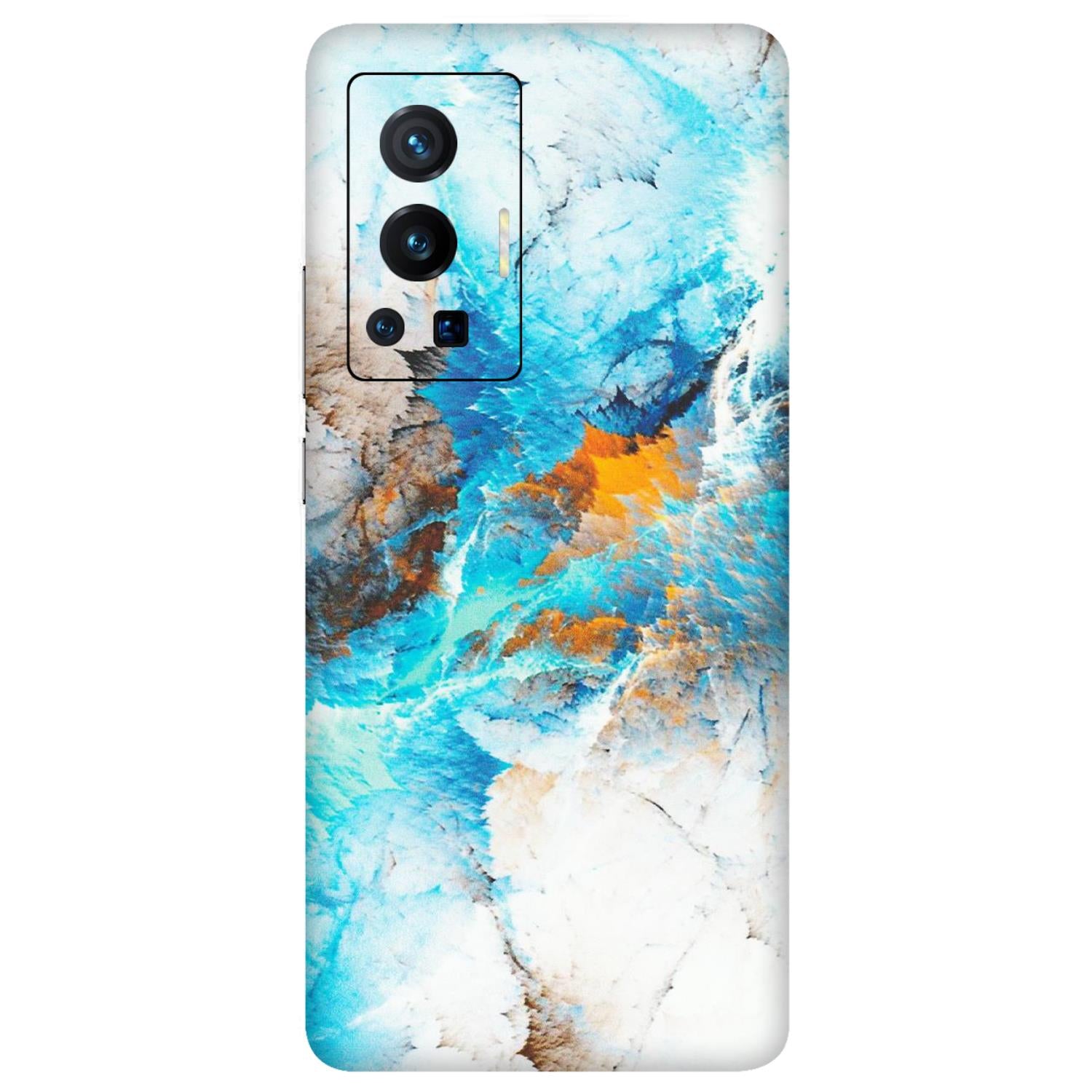 VIVO Z/V/X/T/U/S Series Phone Skins (All Models) - Blue Waves Abstract - Matte Finish (M-19) Vivo X70 Pro (5G)