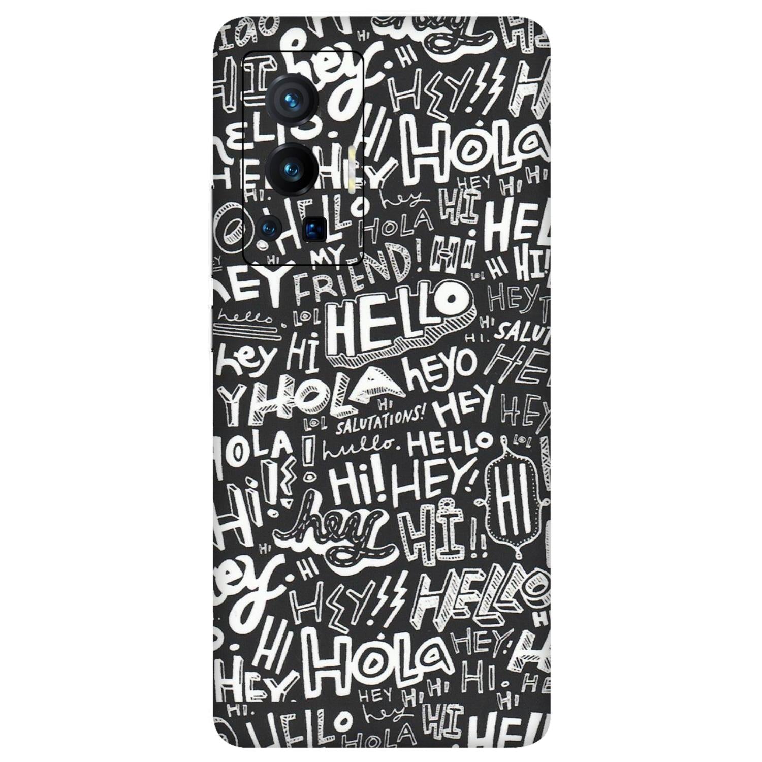 VIVO Z/V/X/T/U/S Series Phone Skins (All Models) - Hi Hello Doodles - Matte Finish (M-25) Vivo X70 Pro (5G)