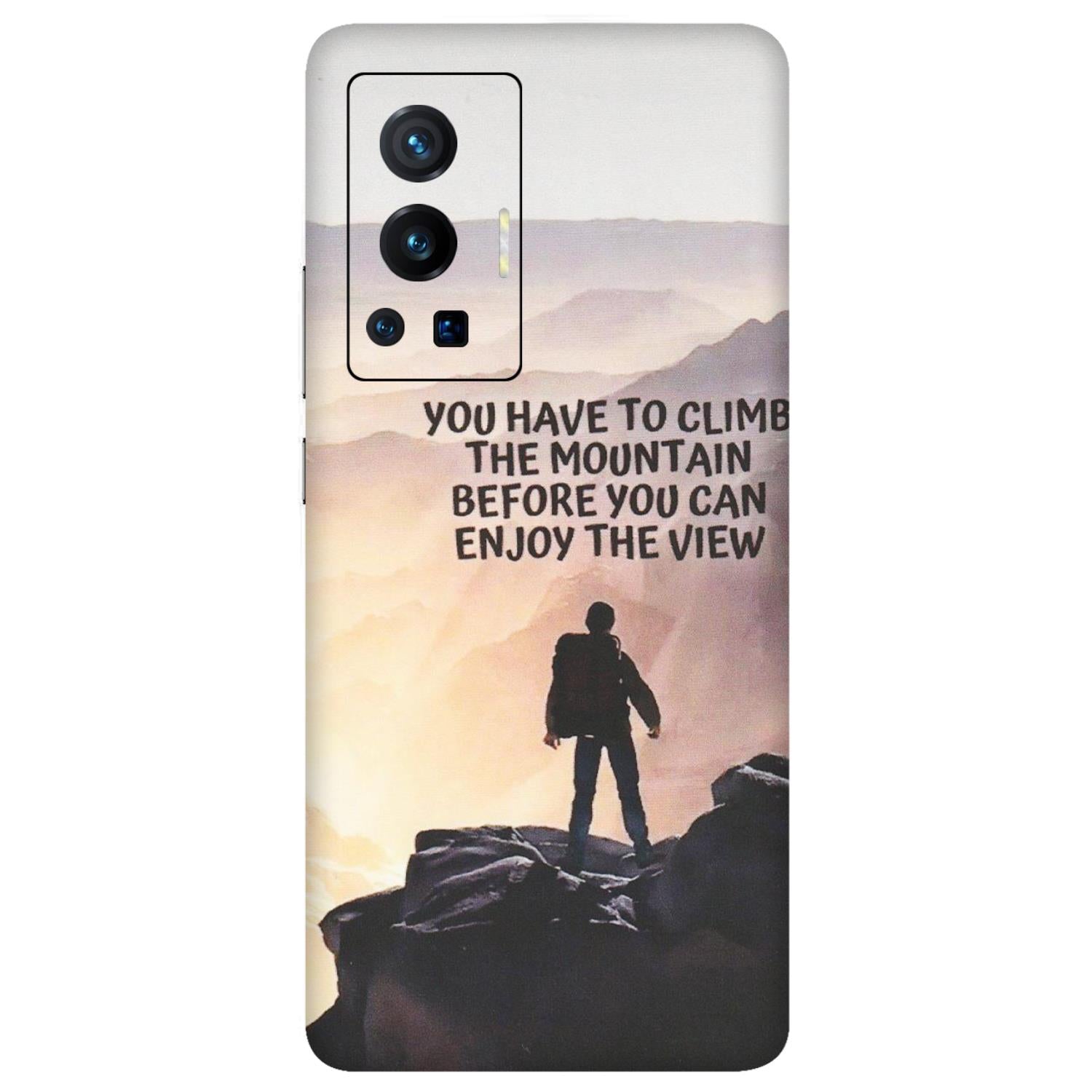 VIVO Z/V/X/T/U/S Series Phone Skins (All Models) - Motivational Hiking Mountain - Matte Finish (M-28) Vivo X70 Pro (5G)