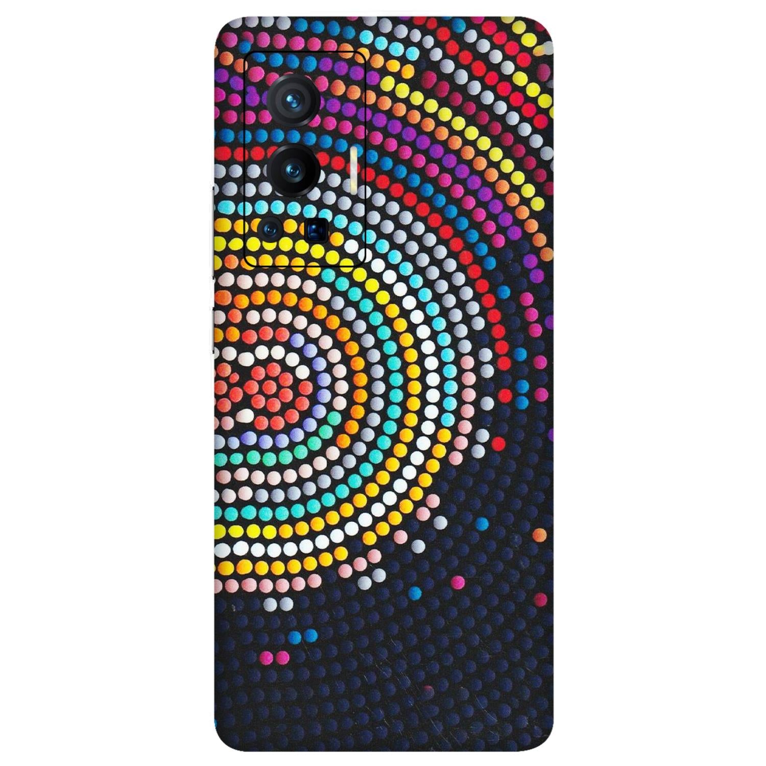 VIVO Z/V/X/T/U/S Series Phone Skins (All Models) - Rainbow Dot Mandala - Matte Finish (M-97) Vivo X70 Pro (5G)