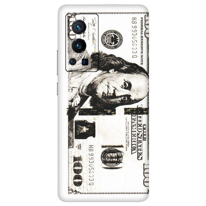 VIVO Z/V/X/T/U/S Series Phone Skins (All Models) - 100 Dollar Currency - Transparent Finish (T-01) Vivo X70 Pro (5G)
