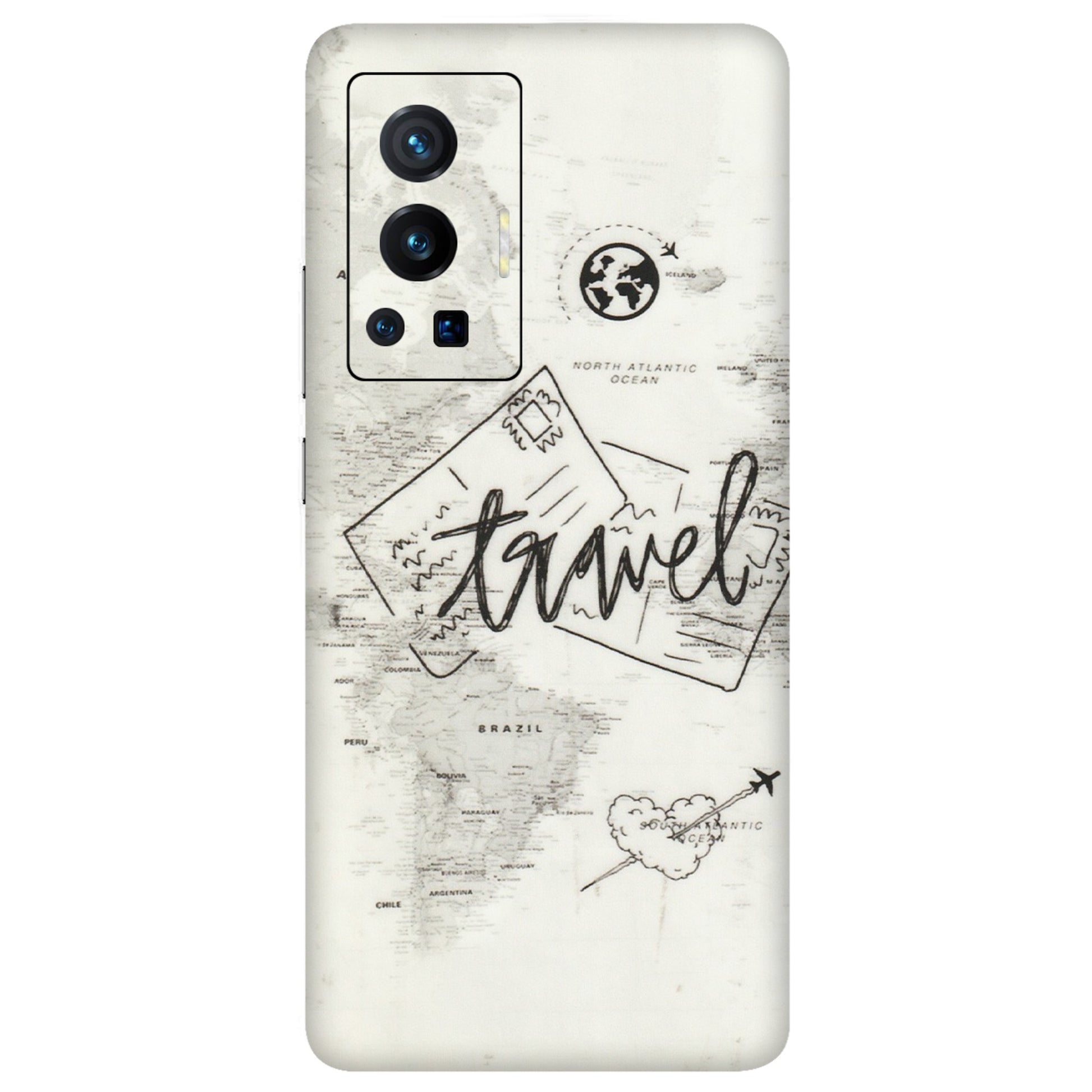 VIVO Z/V/X/T/U/S Series Phone Skins (All Models) - Travel Ticket - Transparent Finish (T-06) Vivo X70 Pro (5G)