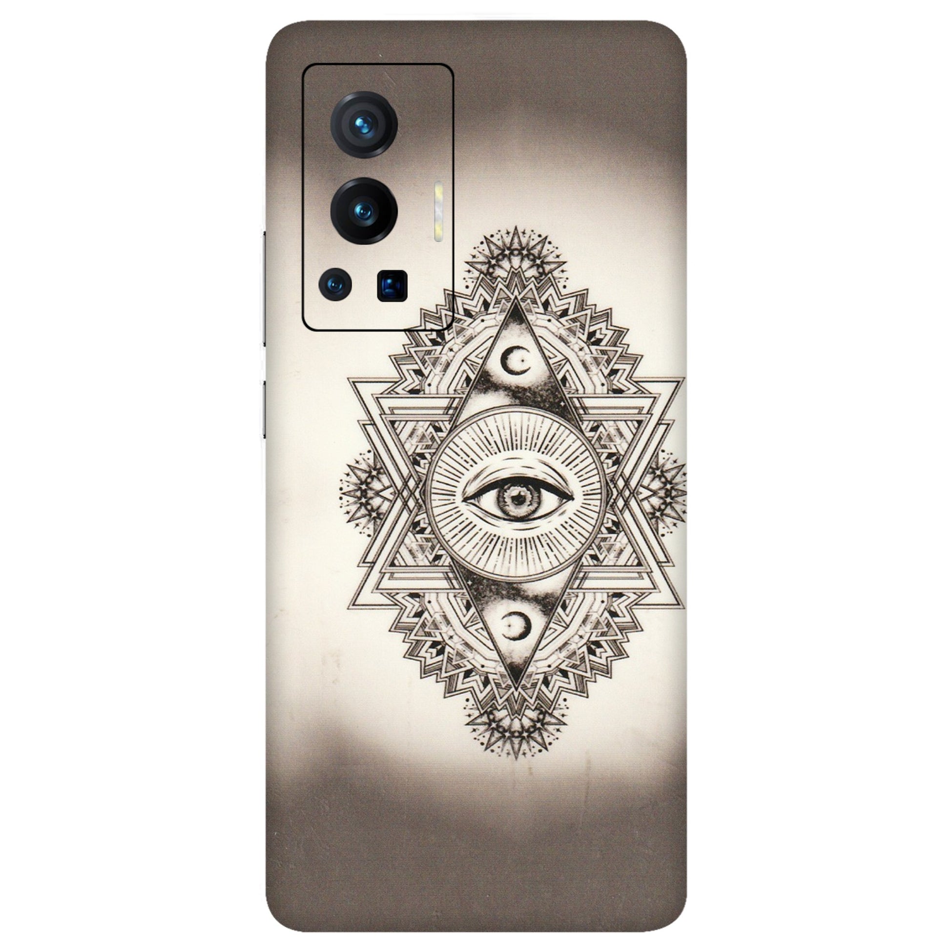 VIVO Z/V/X/T/U/S Series Phone Skins (All Models) - Illuminati Great Eye - Transparent Finish (T-14) Vivo X70 Pro (5G)