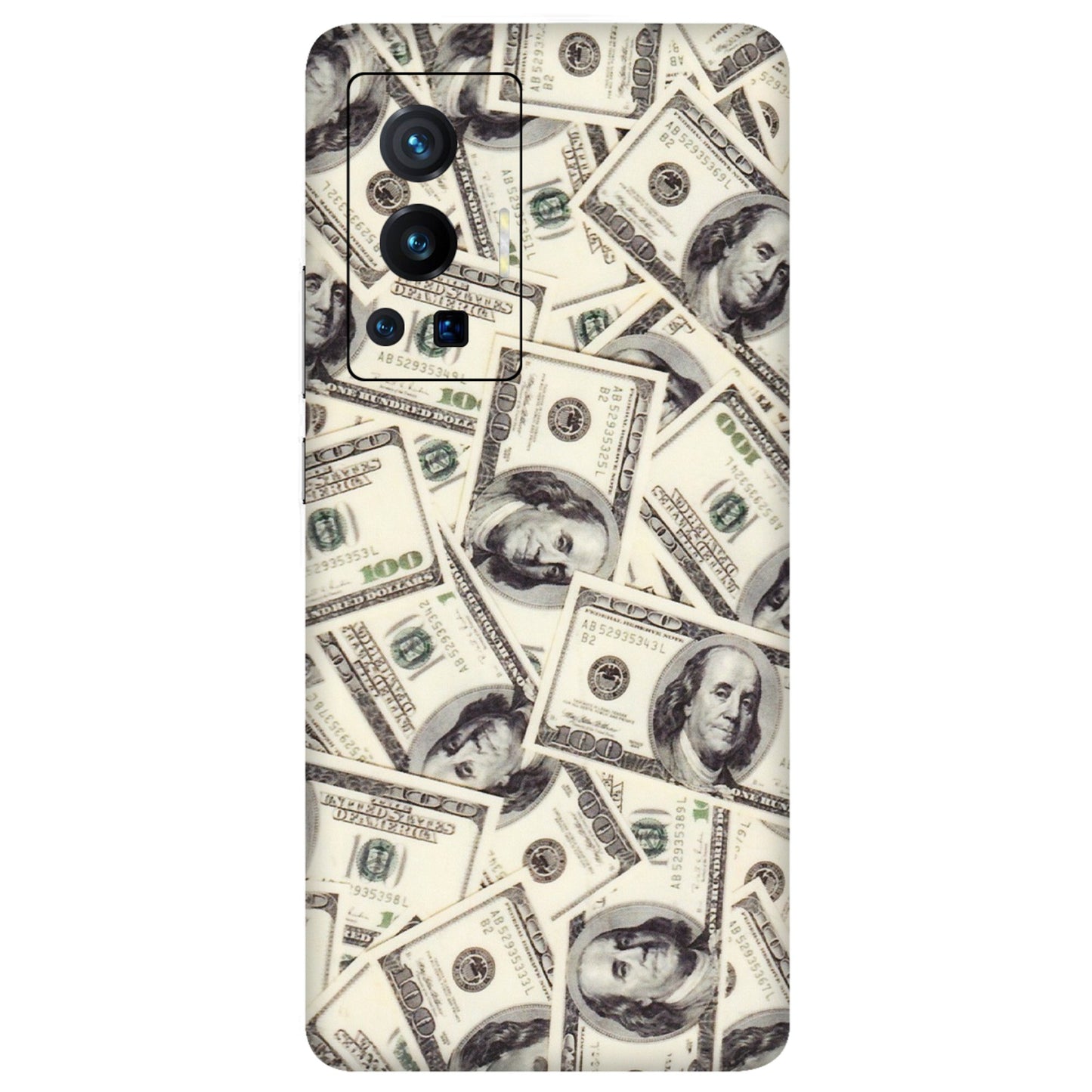 VIVO Z/V/X/T/U/S Series Phone Skins (All Models) - Dollar Lover - Transparent Finish (T-17) Vivo X70 Pro (5G)