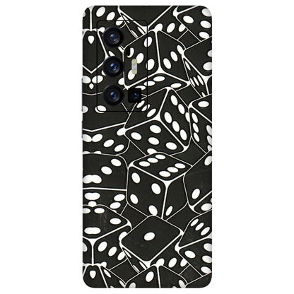 VIVO Z/V/X/T/U/S Series Phone Skins (All Models) - Big Black Dices - 3D Embossed Finish (L-106) Vivo X70 Pro Plus (5G)