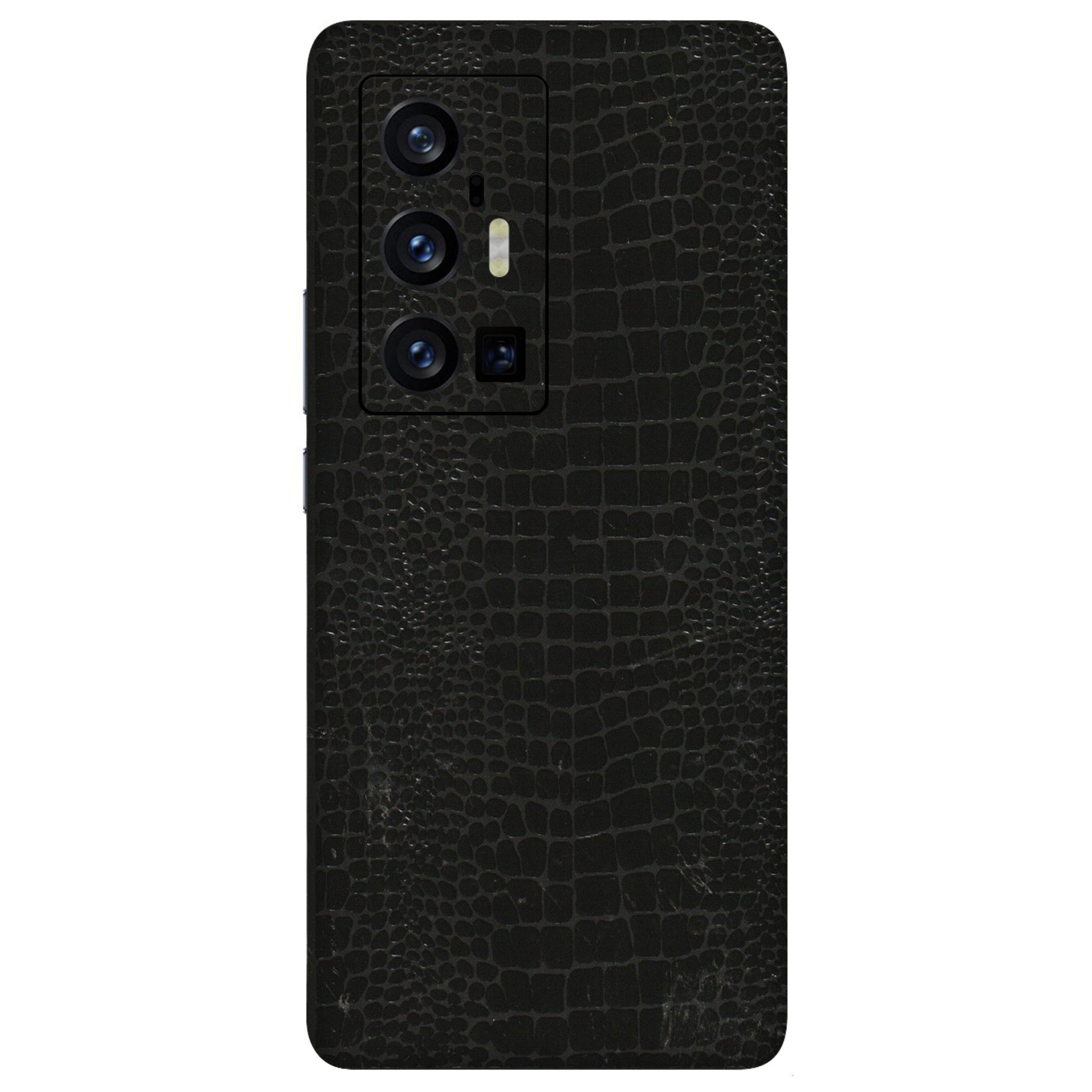 VIVO Z/V/X/T/U/S Series Phone Skins (All Models) - Snake Leather Black - 3D Embossed Finish (L-107) Vivo X70 Pro Plus (5G)