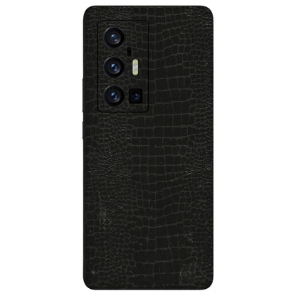 VIVO Z/V/X/T/U/S Series Phone Skins (All Models) - Snake Leather Black - 3D Embossed Finish (L-107) Vivo X70 Pro Plus (5G)