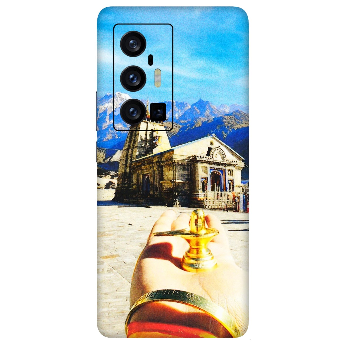 VIVO Z/V/X/T/U/S Series Phone Skins (All Models) - Beauty of Kedarnath - 3D Embossed Finish (L-108) Vivo X70 Pro Plus (5G)