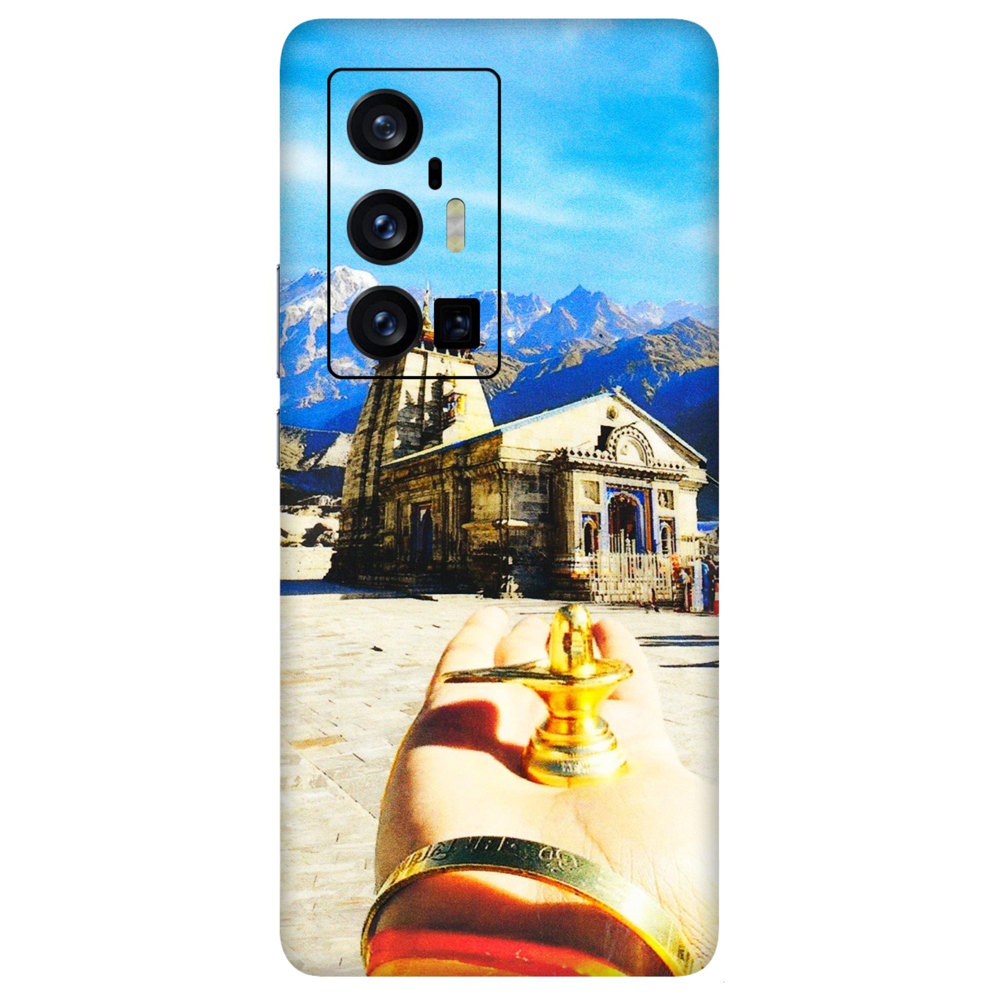 VIVO Z/V/X/T/U/S Series Phone Skins (All Models) - Beauty of Kedarnath - 3D Embossed Finish (L-108) Vivo X70 Pro Plus (5G)
