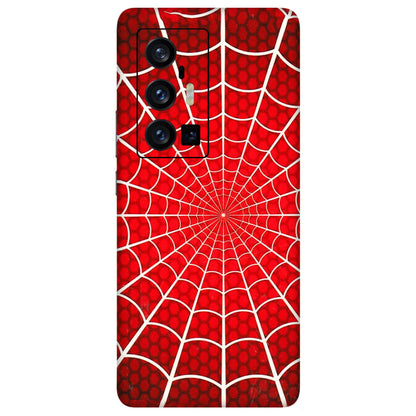 VIVO Z/V/X/T/U/S Series Phone Skins (All Models) - Classic Spidey Web - 3D Embossed Finish (L-115) Vivo X70 Pro Plus (5G)