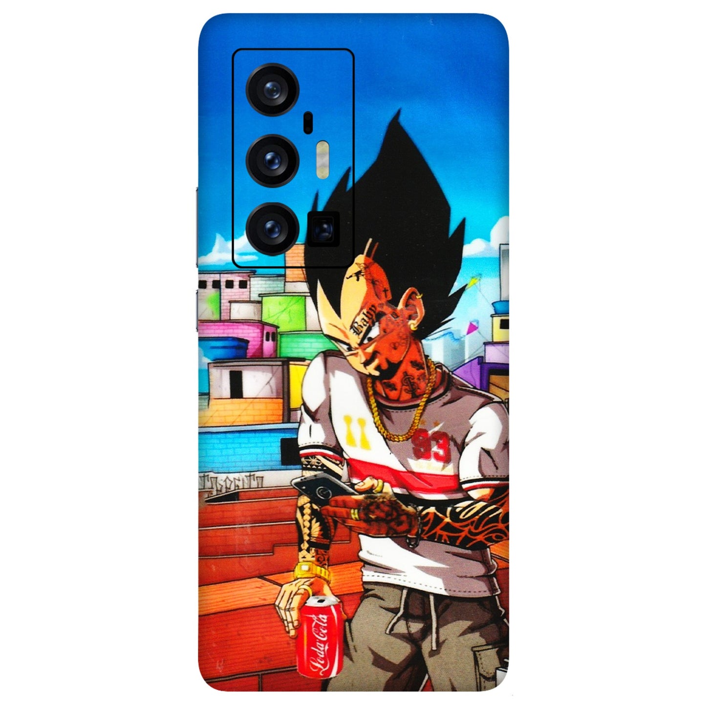 VIVO Z/V/X/T/U/S Series Phone Skins (All Models) - Vegeta - 3D Embossed Finish (L-136) Vivo X70 Pro Plus (5G)