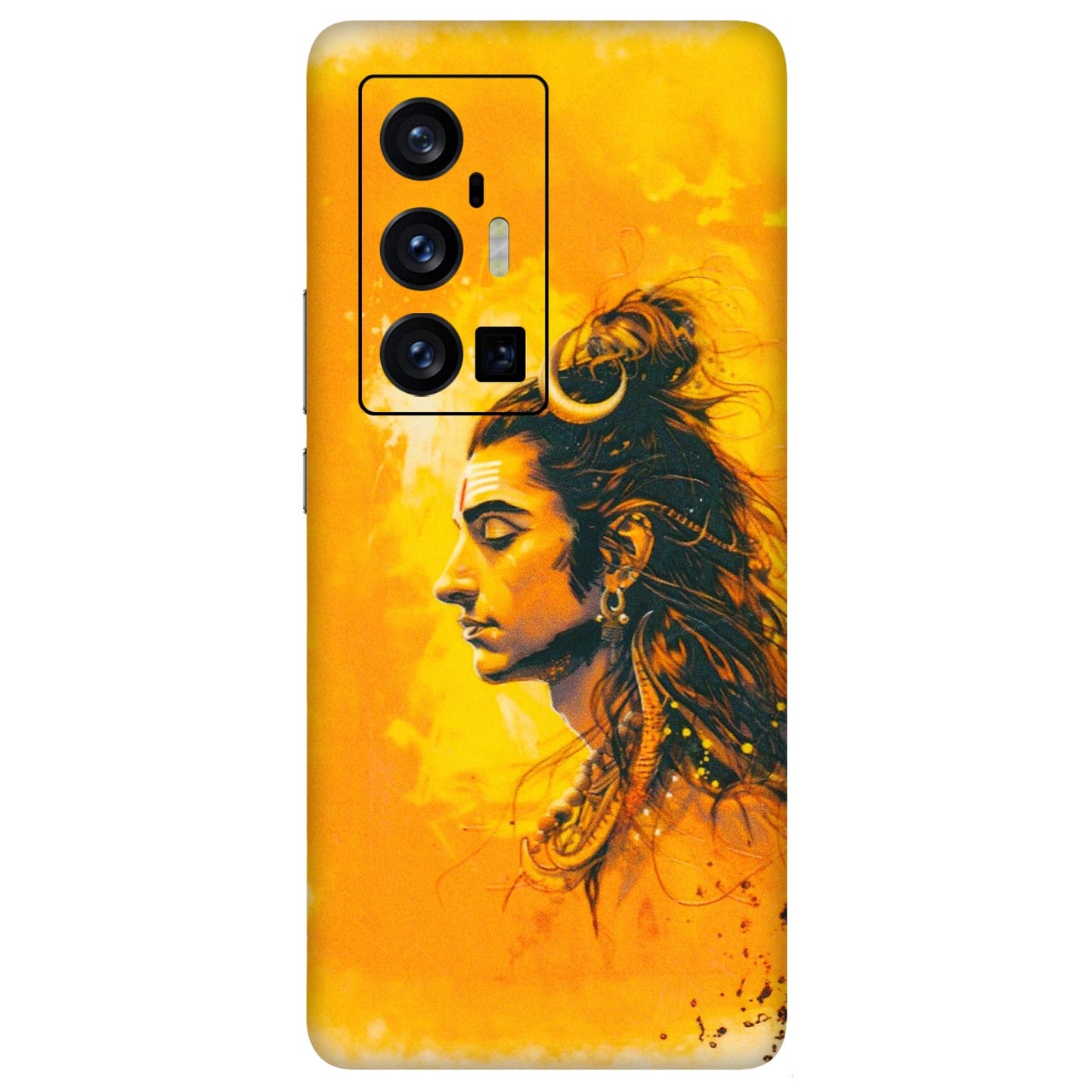 VIVO Z/V/X/T/U/S Series Phone Skins (All Models) - Shiv Shakti - 3D Embossed Finish (L-14) Vivo X70 Pro Plus (5G)