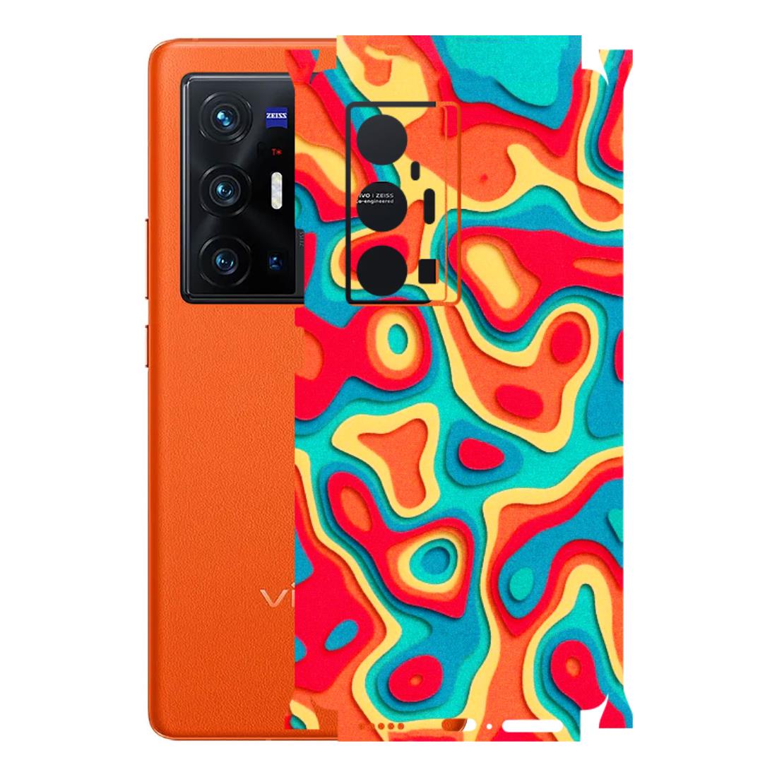VIVO Z/V/X/T/U/S Series Phone Skins (All Models) - Abstract Swirl - 3D Embossed Finish (L-150) Vivo X70 Pro Plus (5G)
