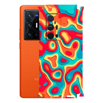 VIVO Z/V/X/T/U/S Series Phone Skins (All Models) - Abstract Swirl - 3D Embossed Finish (L-150) Vivo X70 Pro Plus (5G)