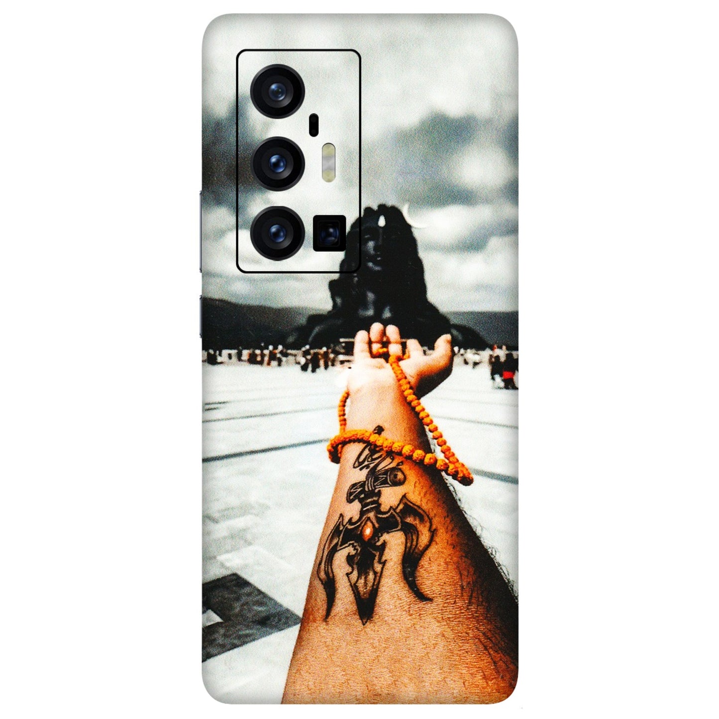 VIVO Z/V/X/T/U/S Series Phone Skins (All Models) - Jai Adiyogi Mahakaal - 3D Embossed Finish (L-164) Vivo X70 Pro Plus (5G)