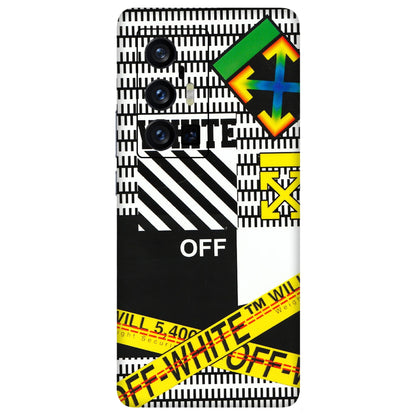 VIVO Z/V/X/T/U/S Series Phone Skins (All Models) - White Off Abstract - 3D Embossed Finish (L-172) Vivo X70 Pro Plus (5G)