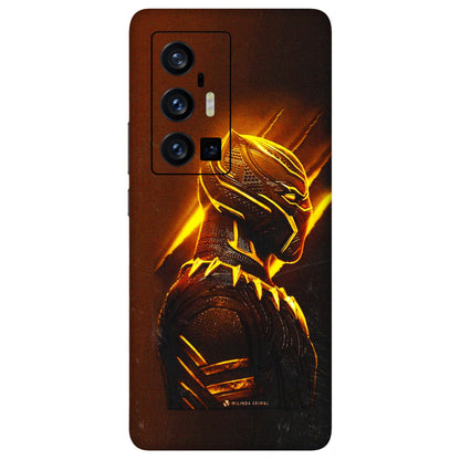 VIVO Z/V/X/T/U/S Series Phone Skins (All Models) - Gold Black Panther - 3D Embossed Finish (L-181) Vivo X70 Pro Plus (5G)