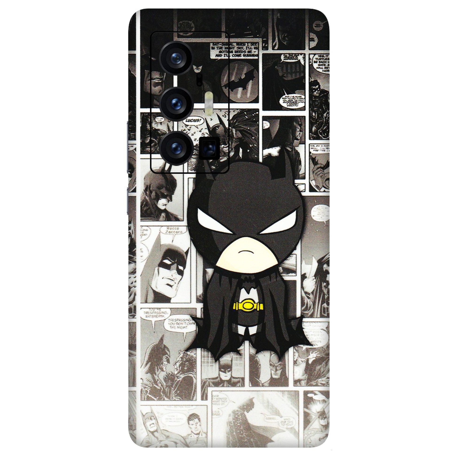 VIVO Z/V/X/T/U/S Series Phone Skins (All Models) - Toon Batman - 3D Embossed Finish (L-182) Vivo X70 Pro Plus (5G)