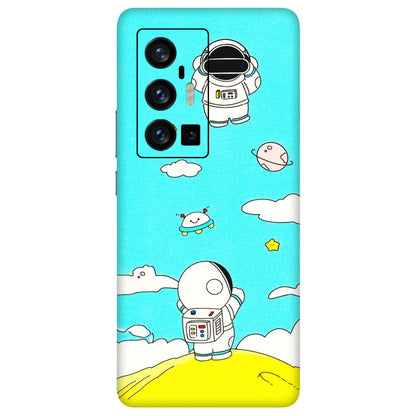 VIVO Z/V/X/T/U/S Series Phone Skins (All Models) - Blue Skies Astro Float - 3D Embossed Finish (L-230) Vivo X70 Pro Plus (5G)