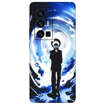 VIVO Z/V/X/T/U/S Series Phone Skins (All Models) - Satoru Gojo Dark Blue - 3D Embossed Finish (L-235) Vivo X70 Pro Plus (5G)