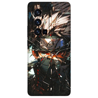 VIVO Z/V/X/T/U/S Series Phone Skins (All Models) - Kakashi Shattered Glass Effect - 3D Embossed Finish (L-237) Vivo X70 Pro Plus (5G)