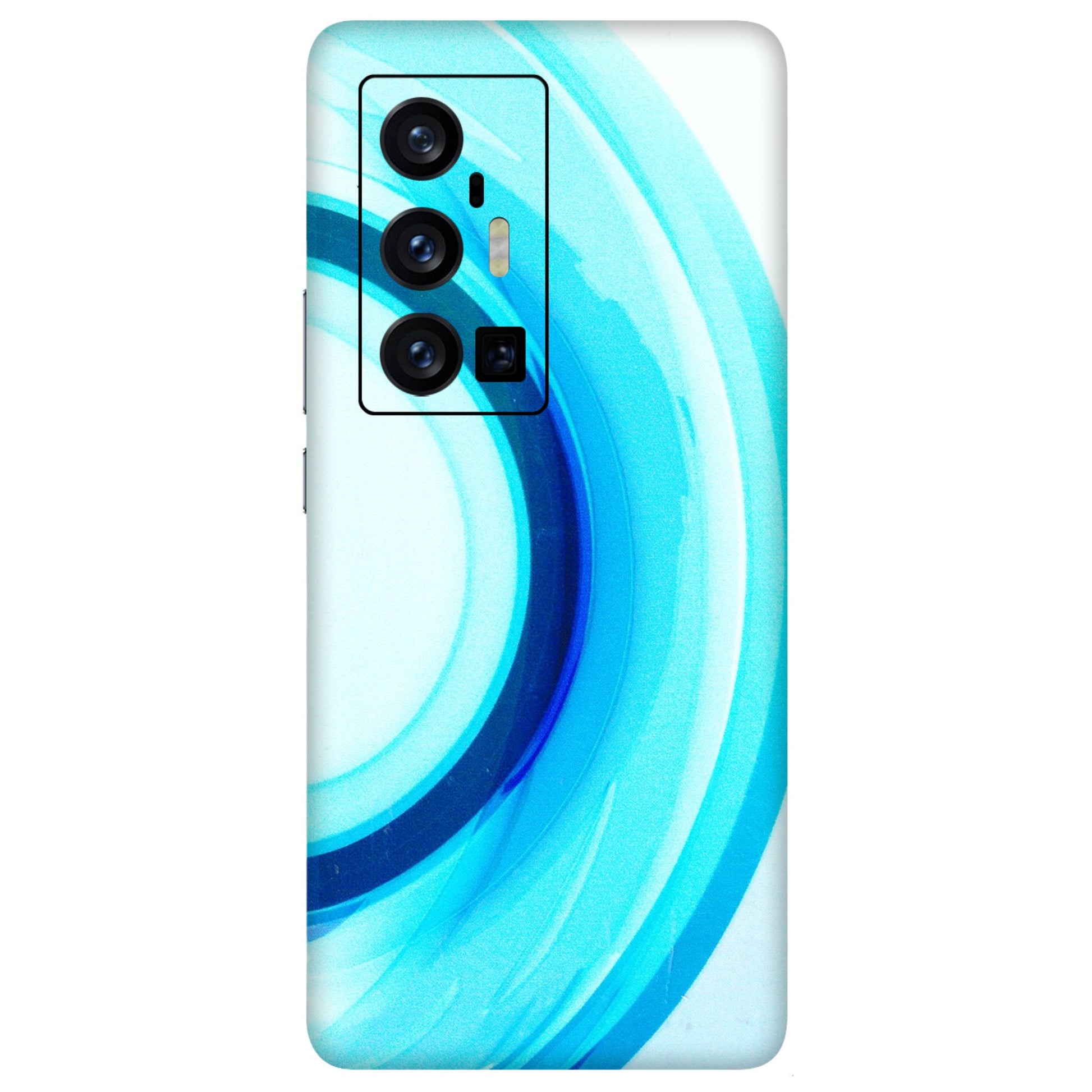 VIVO Z/V/X/T/U/S Series Phone Skins (All Models) - The Blue Curve - 3D Embossed Finish (L-244) Vivo X70 Pro Plus (5G)