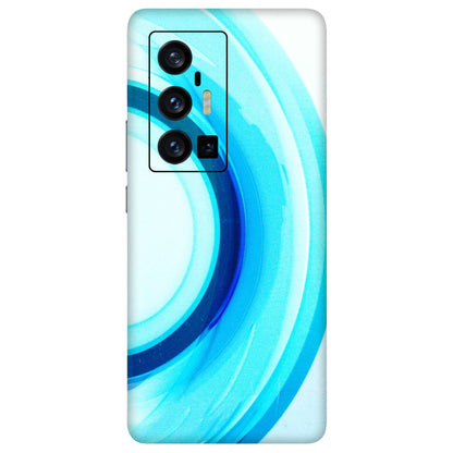 VIVO Z/V/X/T/U/S Series Phone Skins (All Models) - The Blue Curve - 3D Embossed Finish (L-244) Vivo X70 Pro Plus (5G)