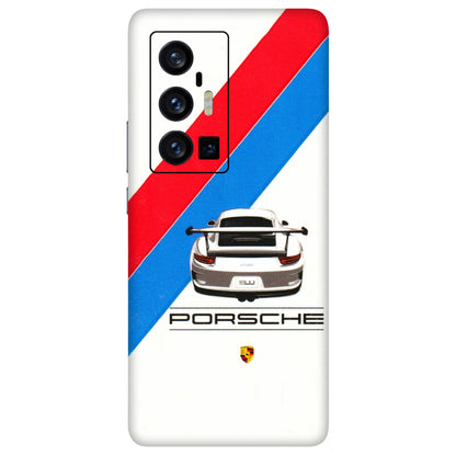 VIVO Z/V/X/T/U/S Series Phone Skins (All Models) - Porche Car Sober Logo - 3D Embossed Finish (L-248) Vivo X70 Pro Plus (5G)