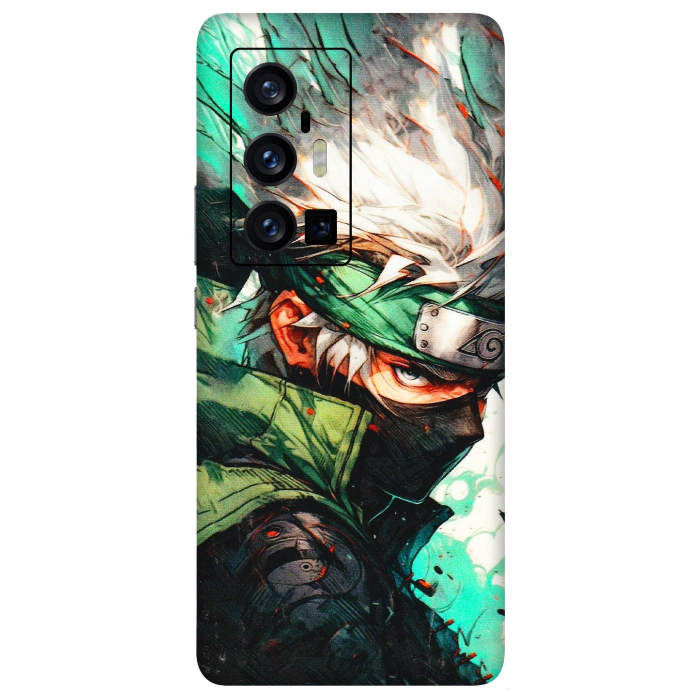 VIVO Z/V/X/T/U/S Series Phone Skins (All Models) - Kakashi Side Profile - 3D Embossed Finish (L-249) Vivo X70 Pro Plus (5G)