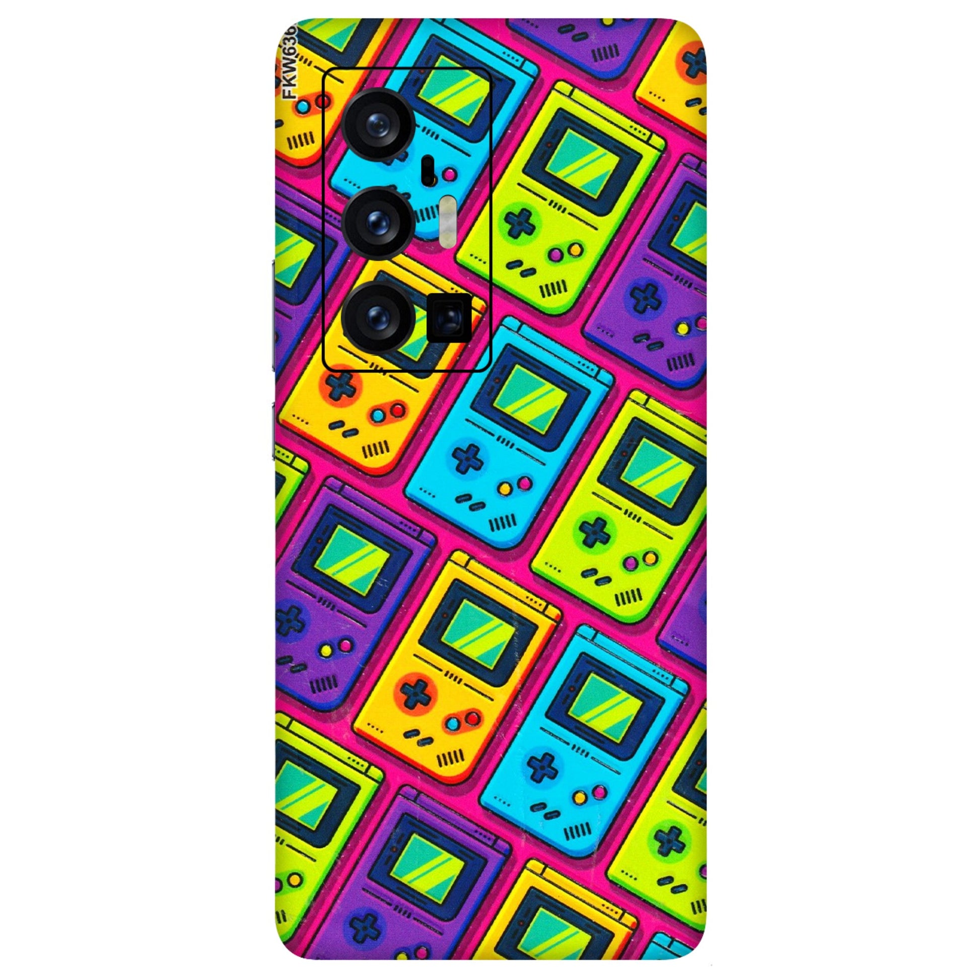 VIVO Z/V/X/T/U/S Series Phone Skins (All Models) - Gameboy Colourful - 3D Embossed Finish (L-266) Vivo X70 Pro Plus (5G)