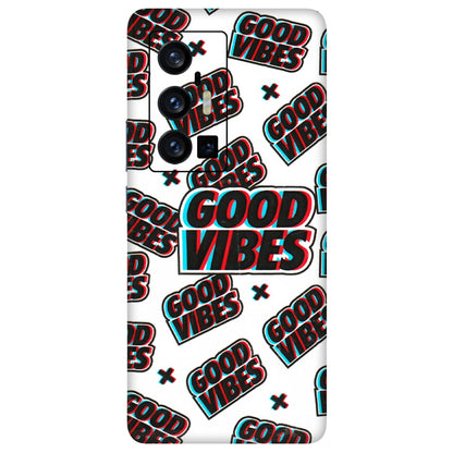 VIVO Z/V/X/T/U/S Series Phone Skins (All Models) - Good Vibes - 3D Embossed Finish (L-282) Vivo X70 Pro Plus (5G)